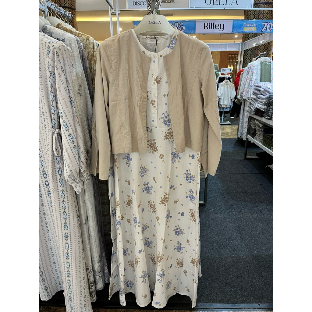 Gamis Geela New Arrival Rompi Lepas