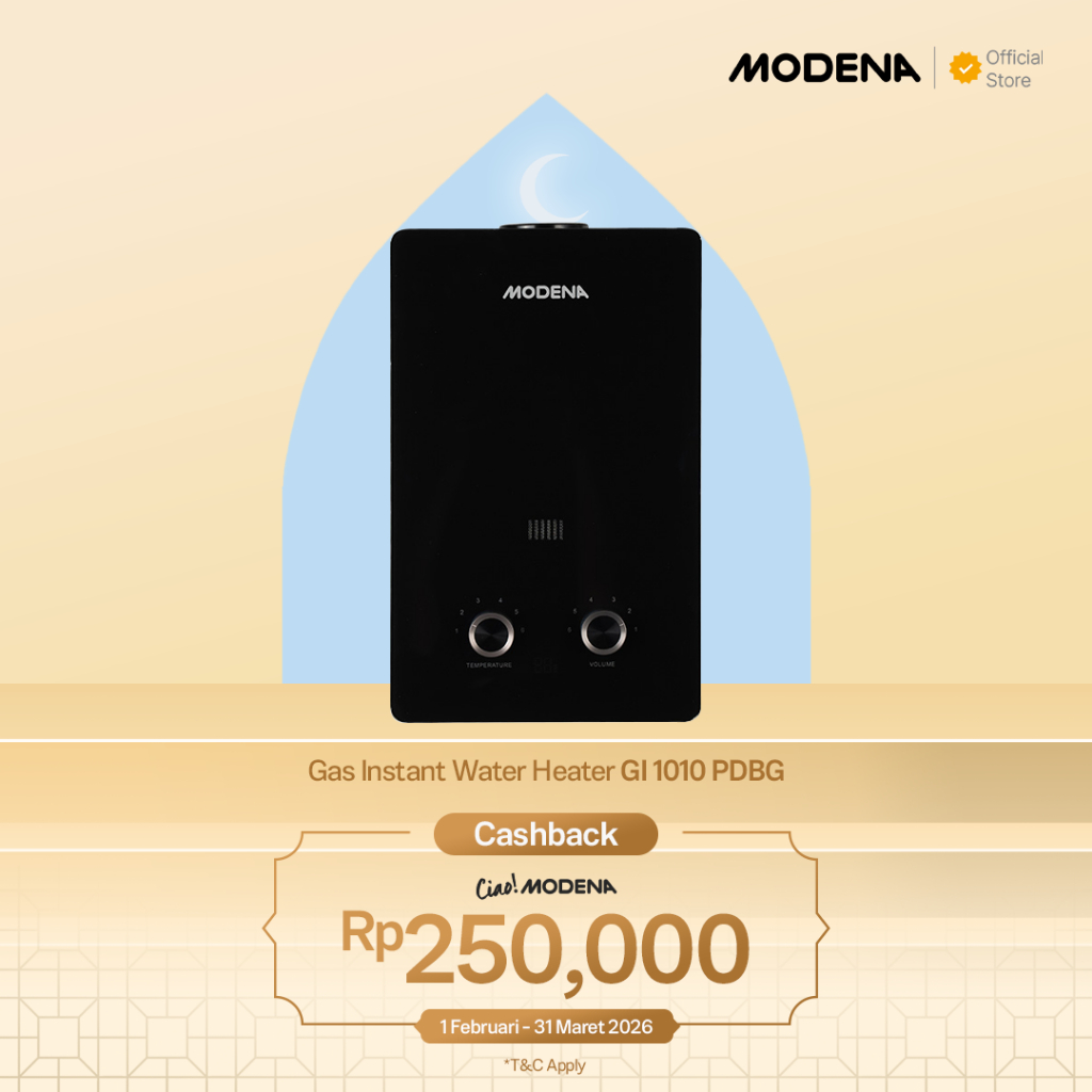 MODENA GAS INSTANT WATER HEATER - GI 1010 PDBG