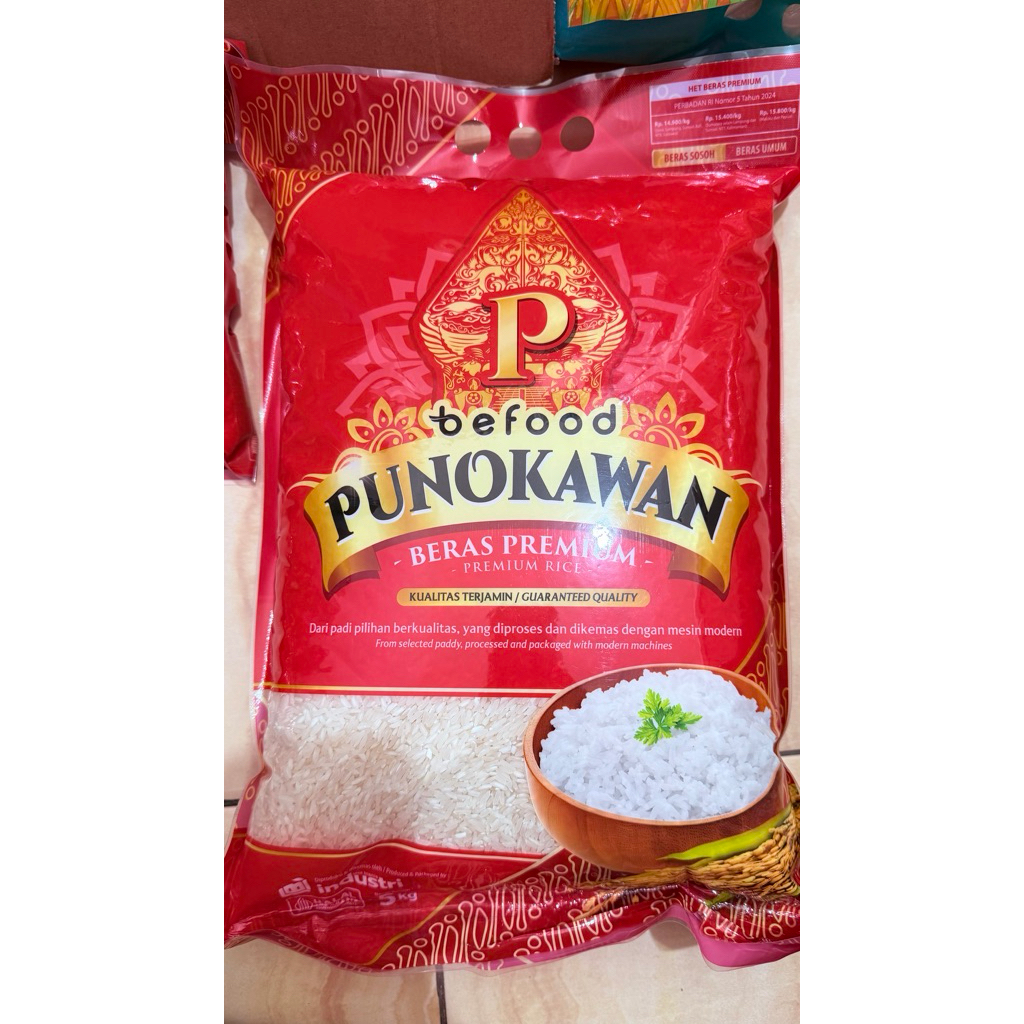 BERAS PREMIUM 5kg BEFOOD PUNOKAWAN