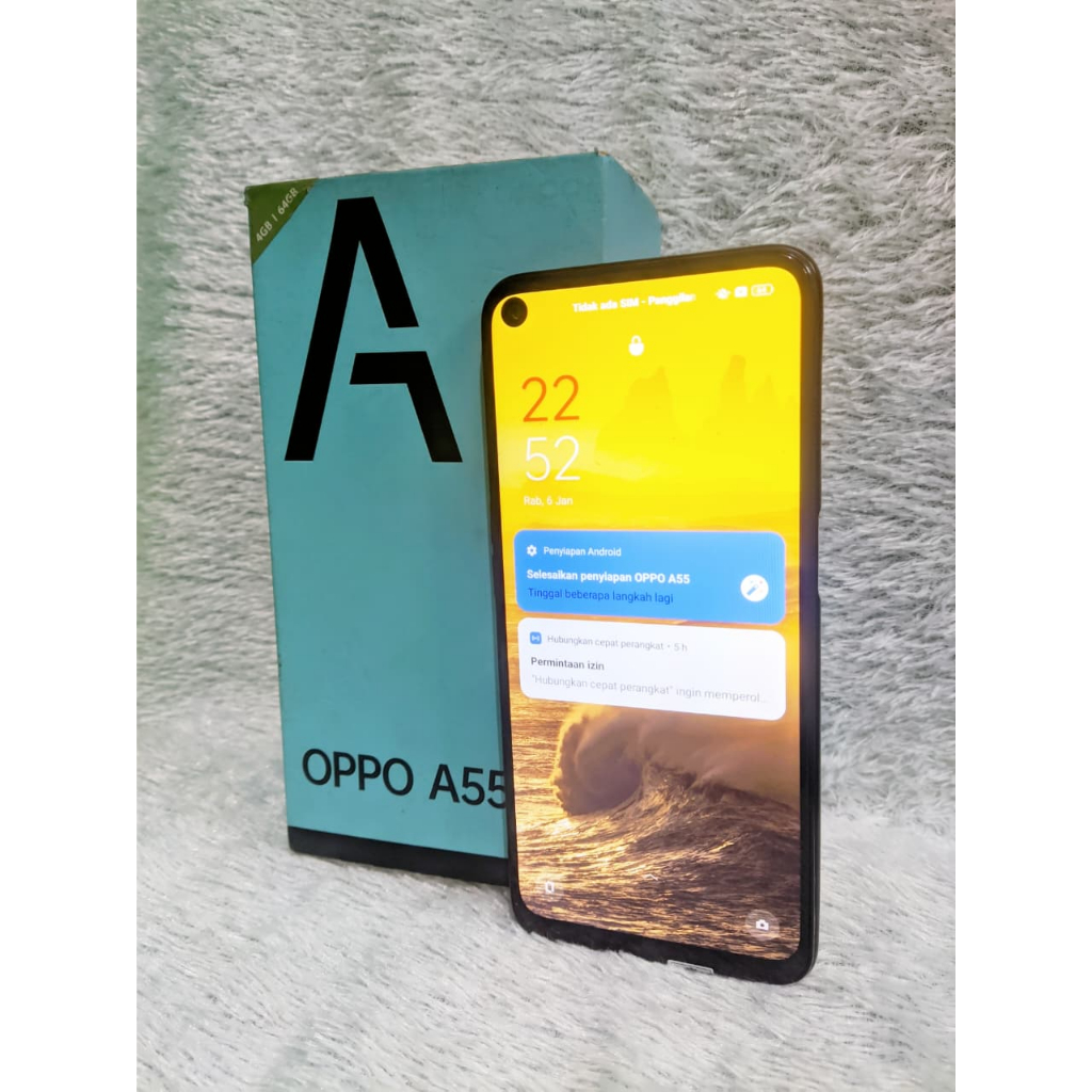 Oppo A55 Resmi 4+1/64 GB Original | Hp Second Berkualitas