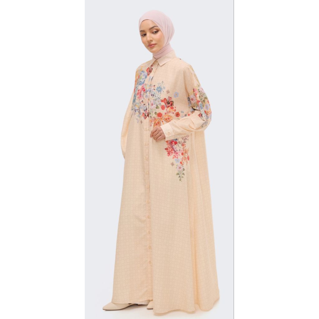 Kaori Dress Riamiranda Lentera Baju Lebaran RM Raya 2026 Ria Miranda Atasan Wanita Abaya Kaftan