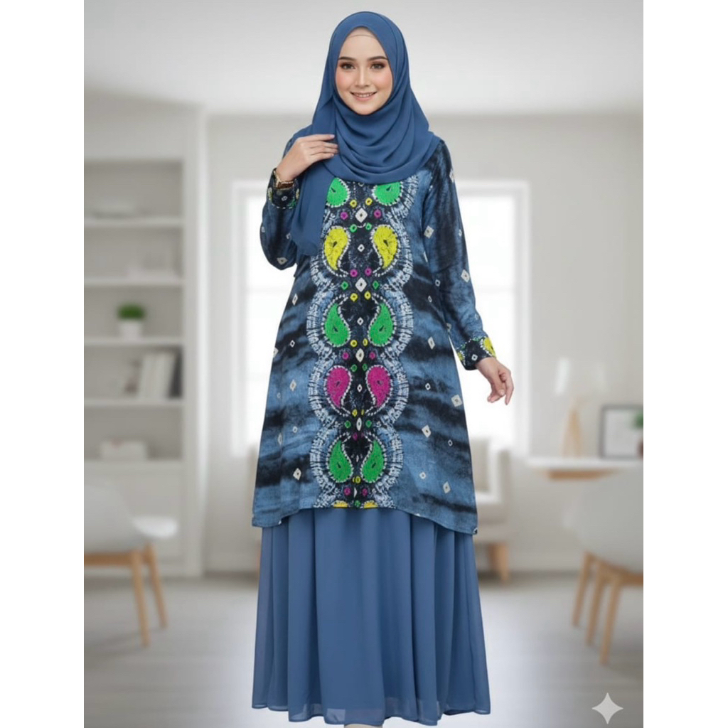 dress jumputan