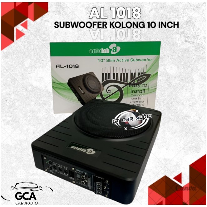 Subwofer kolong AUTOLAB AL-1018 Subwofer Aktif Kolong underseat Slim