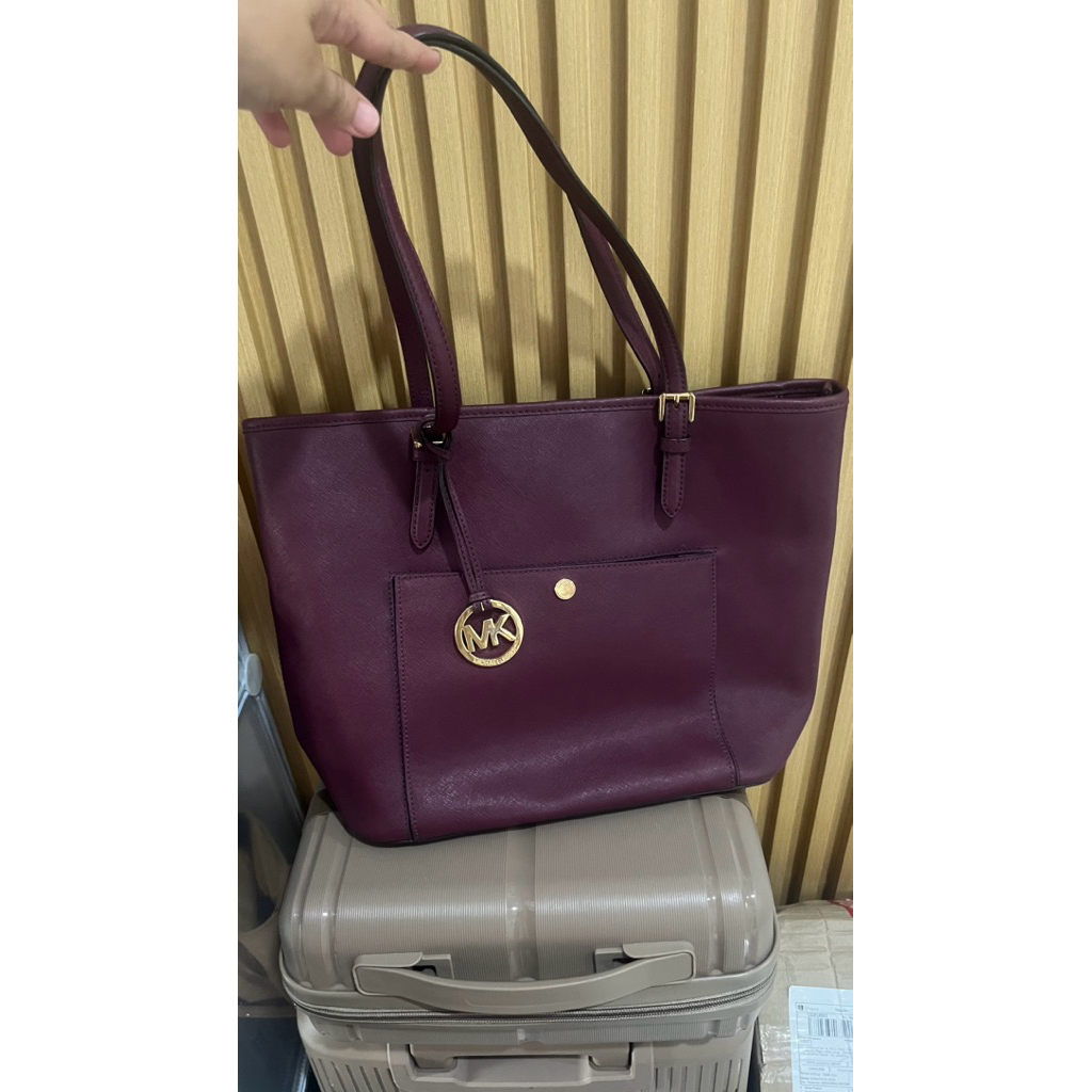 preloved Tote Michael Kors burgundy