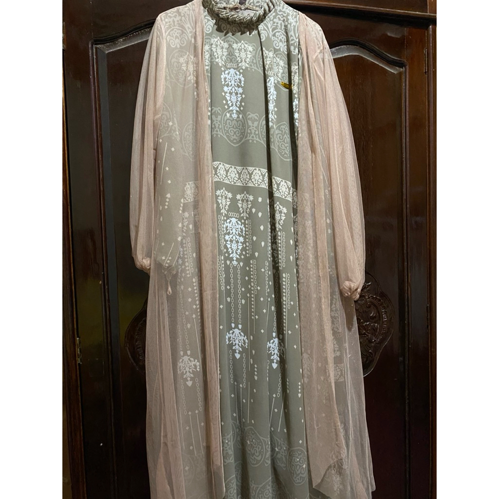 baju gamis outer belt