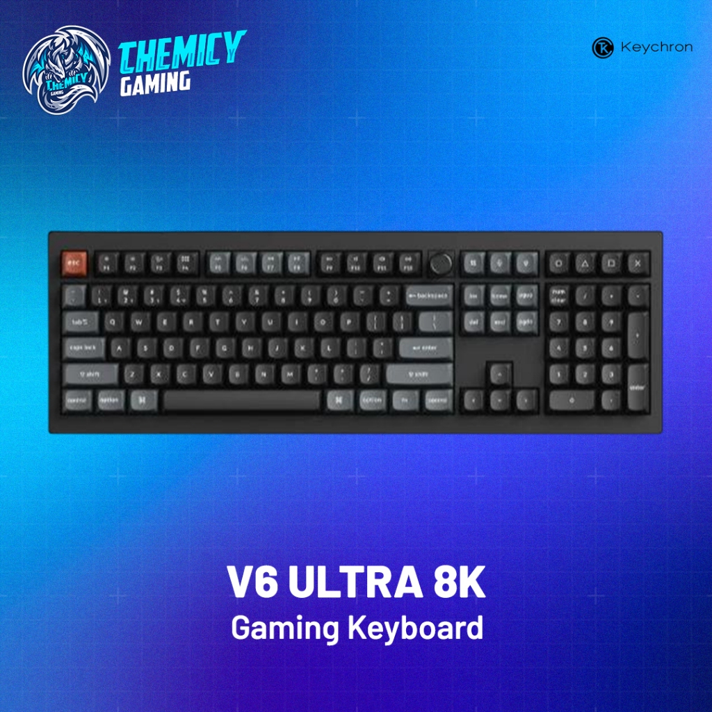 Keychron V6 | V-6 Ultra 8K ZMK Hotswappable Wireless Mechanical Gaming Keyboard