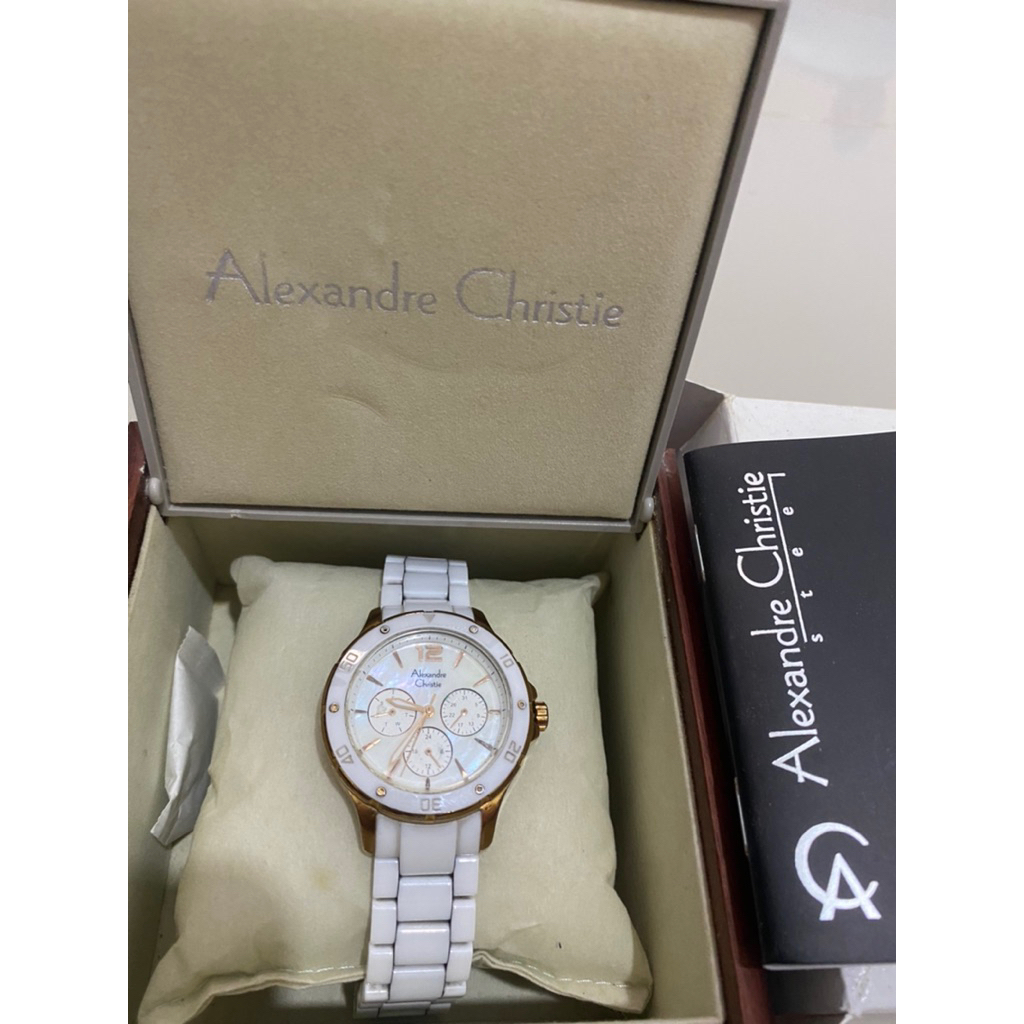 Jam Tangan Alexandre Cristie keramik
