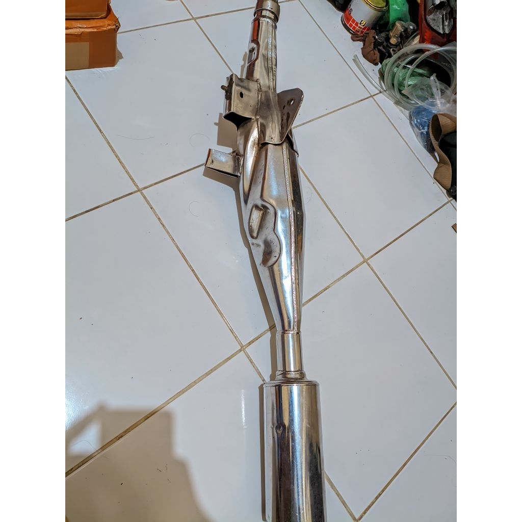 Knalpot F1ZR Original copotan 2005 set leher