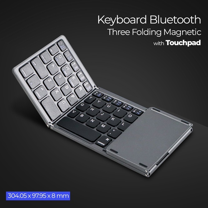 Keyboard Bluetooth / Keyboard Lipat Wireless / Keyboard Wireless