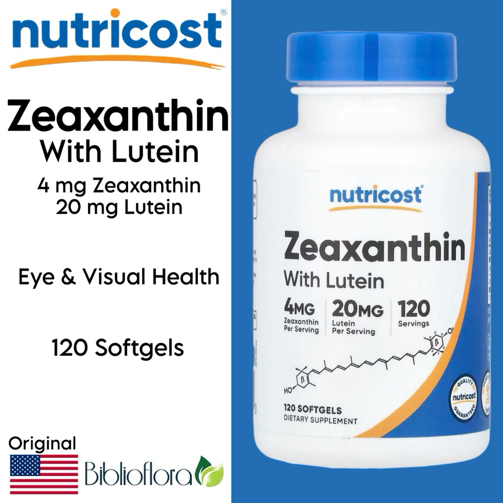 nutricost Zeaxanthin with Lutein 120 softgels