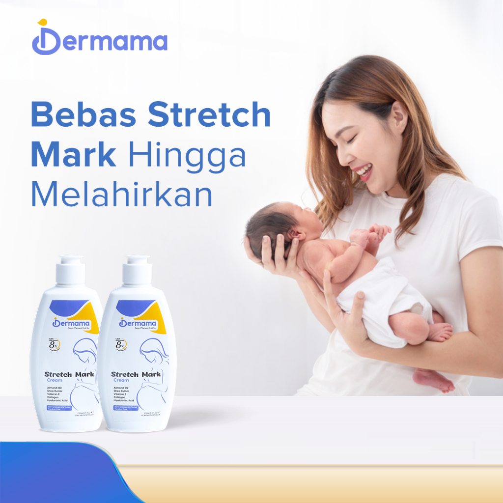 Dermama Stretch Mark Cream | Penghilang Stretch Mark | Anti Stretch Mark