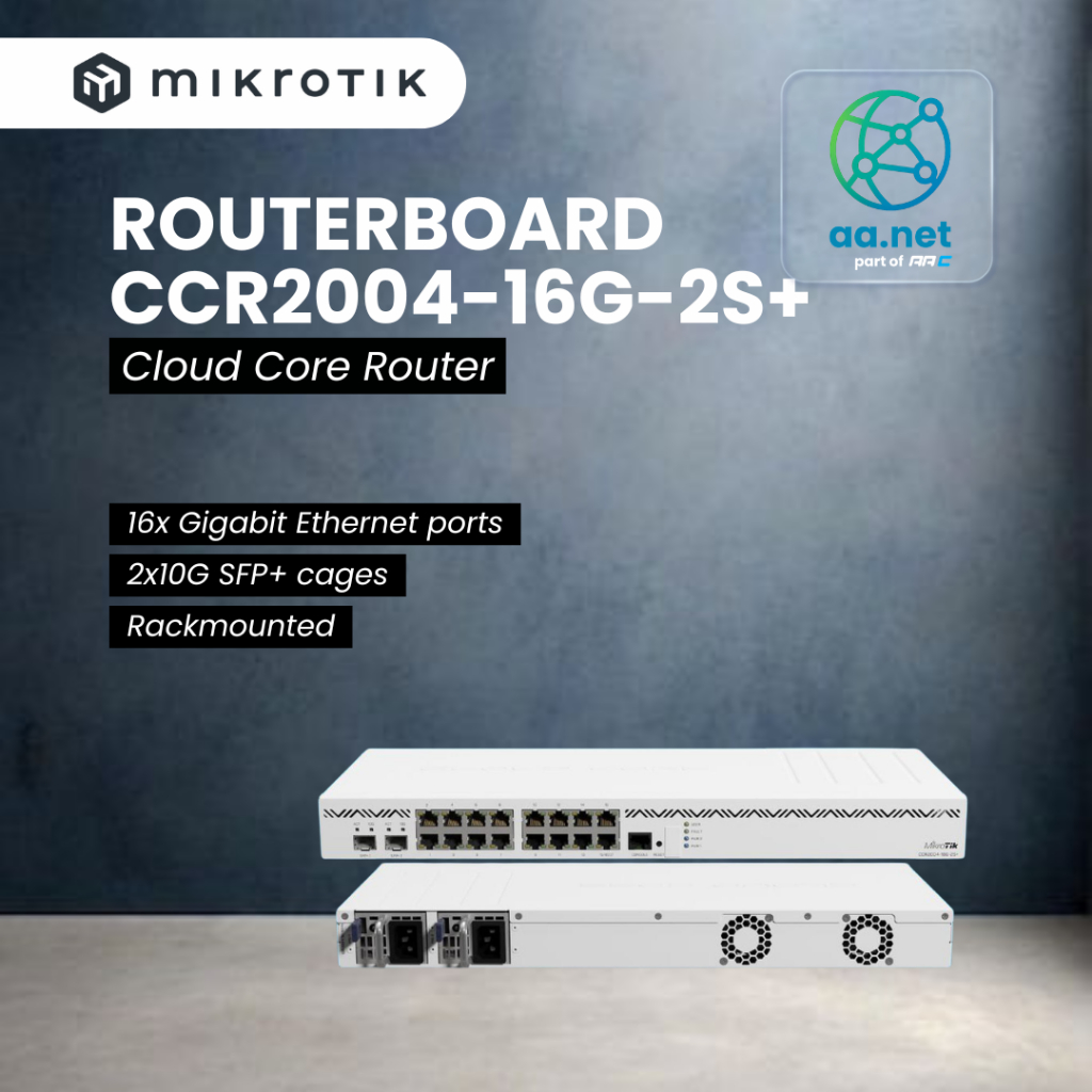 MIKROTIK CCR 2004 16G 2S+ CCR2004-16G-2S+
