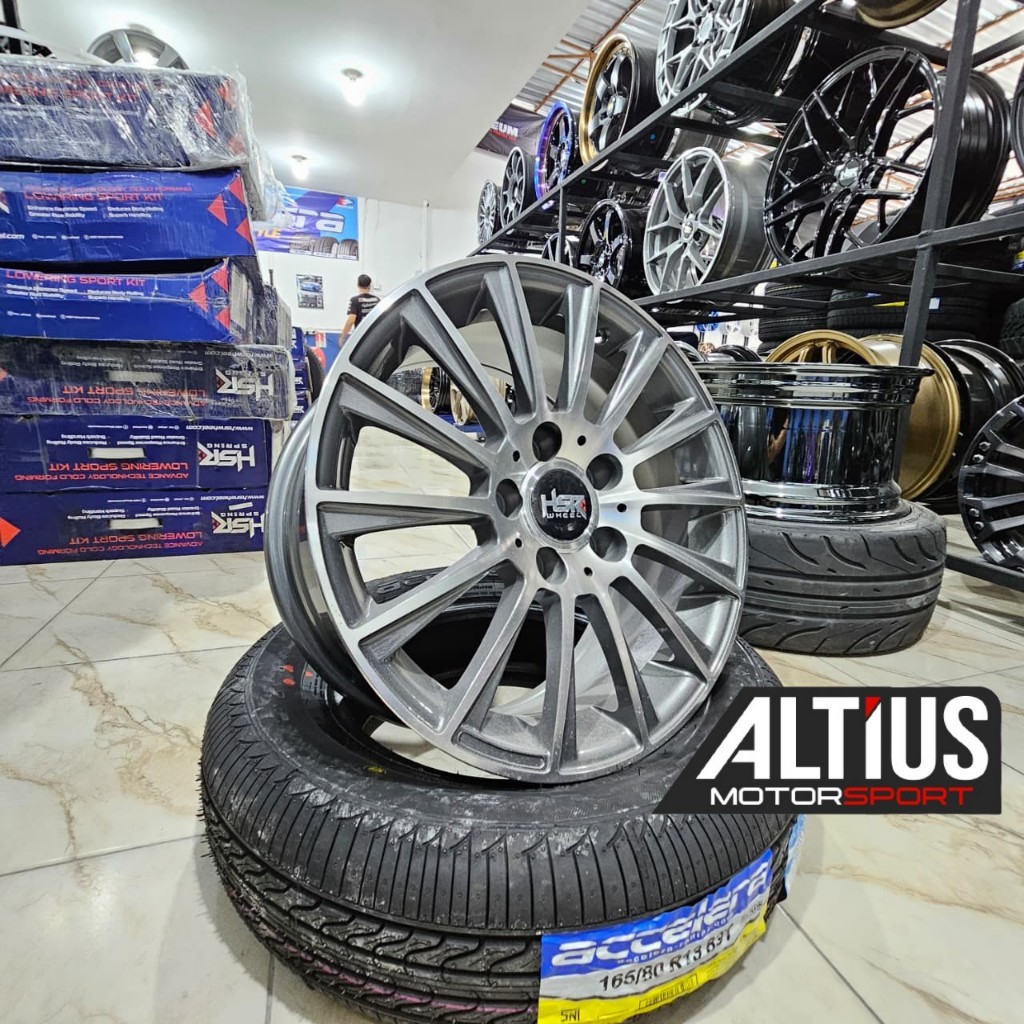 paket murah velg original hsr ROSTOCK BLADE XH911 HSR R16X75 H5X112 ET40 pcd mercy