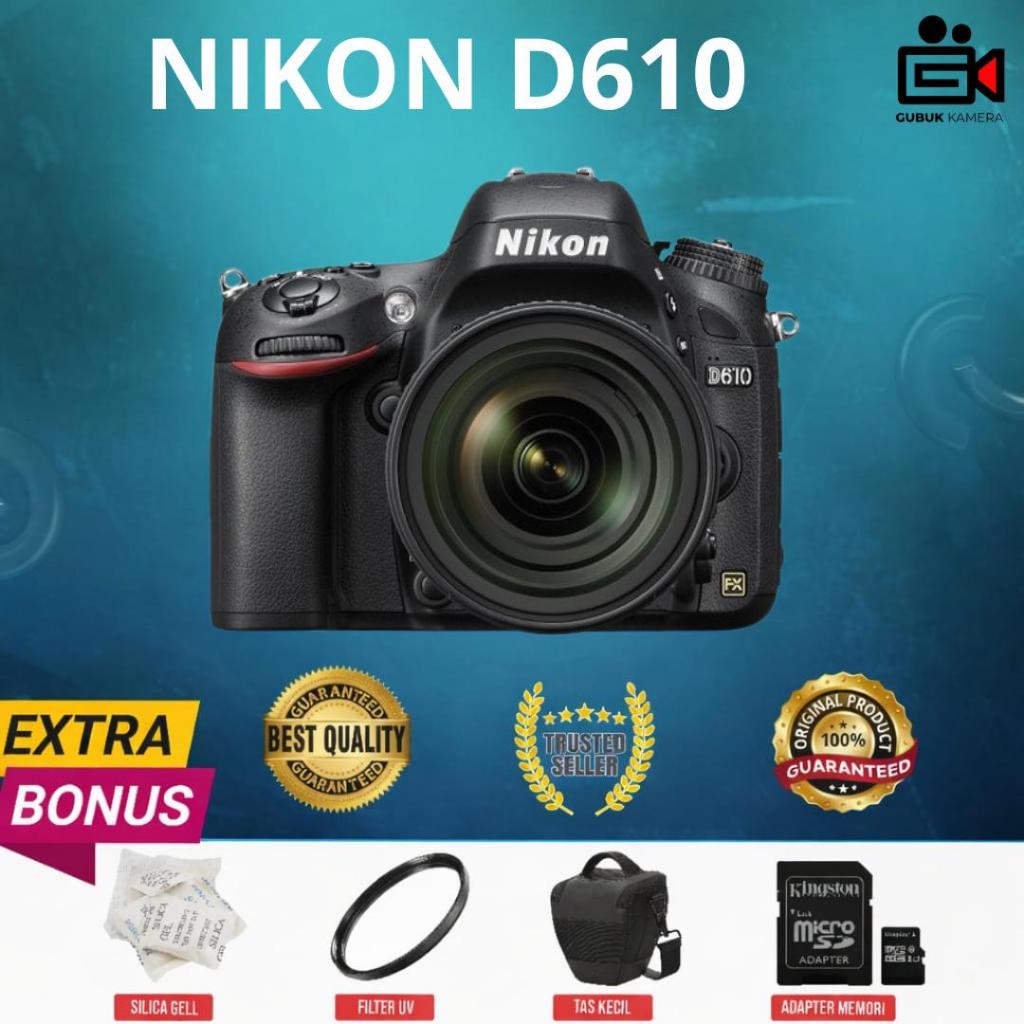 KAMERA NIKON D610 BODY ONLY (SECOND) NORMAL MULUS MURAH