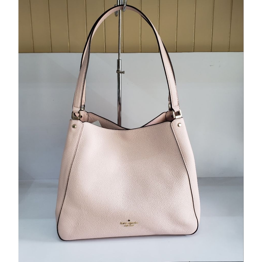 Ready Ks leila medium trp comp shoulder. wkr00344, Pebbled leather, rose smoke 31,5-24x26x17cm