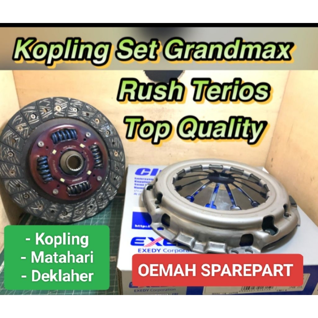 Kopling Set GRANDMAX AVANZA RUSH TERIOS LUXIO 1500CC Clutch Kit Matahari Dekrup Deklaher Gran Max VE