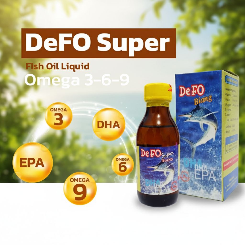 DeFo Super Biang Cair Liquid Suplemen Minyak Ikan | Minyak Ikan Biang