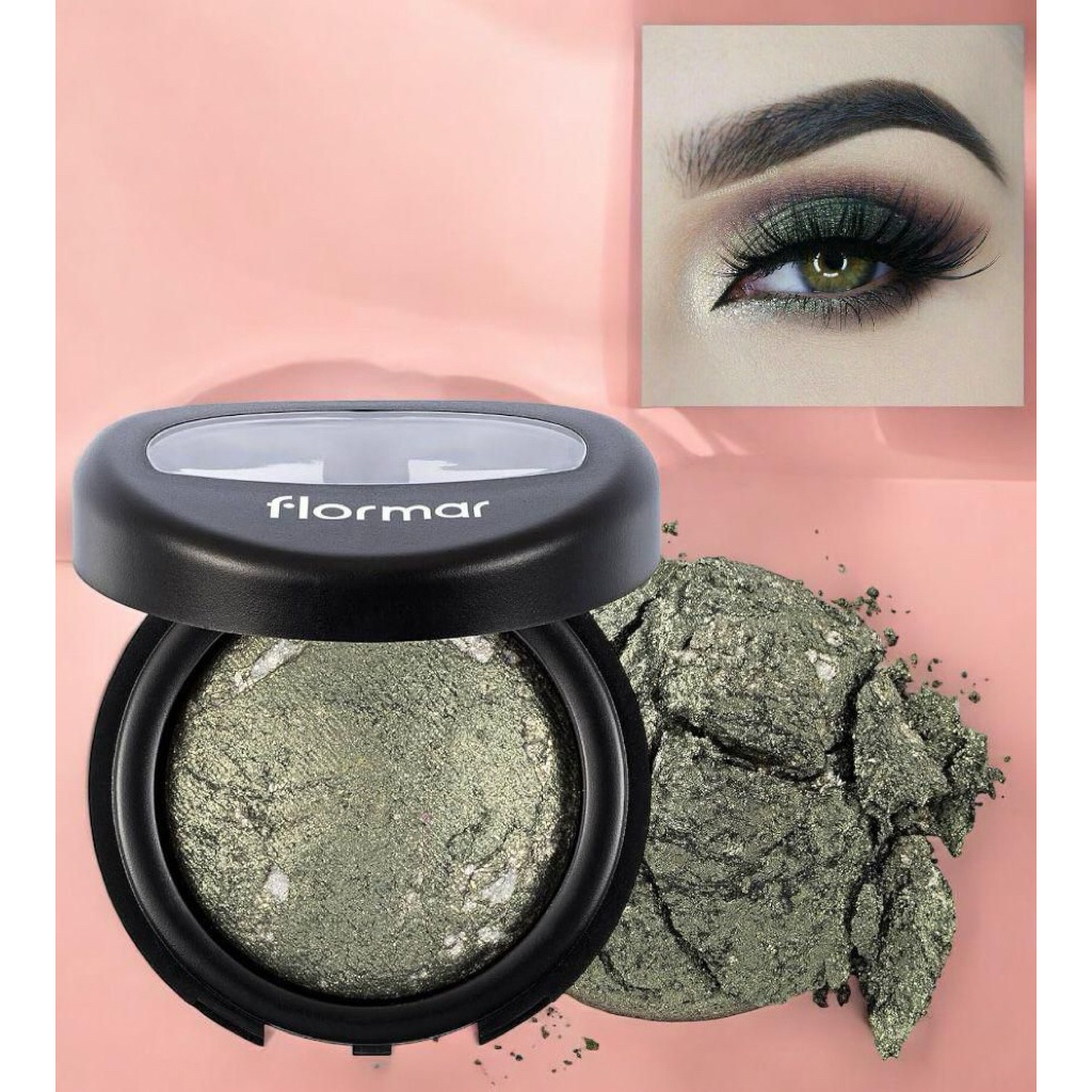 Flormar Diamonds Baked Eye Shadow D07 Olive Glam