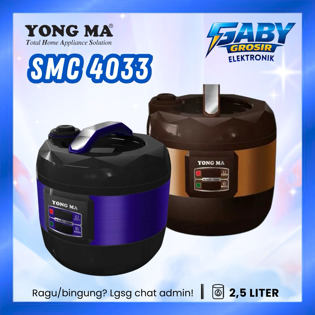 YONG MA RICE COOKER 2.5 LITER SMC 4033
