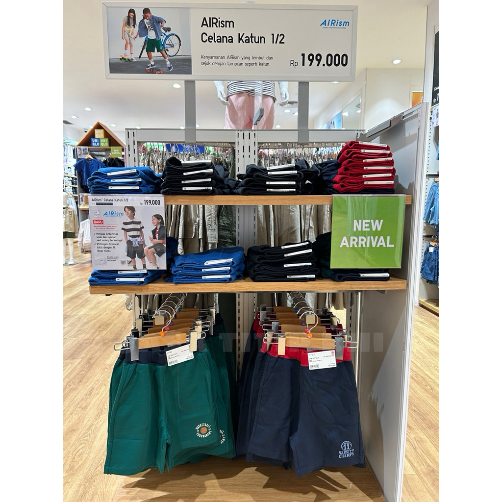 AIRism Celana Katun 1/2 KIDS UNIQLO