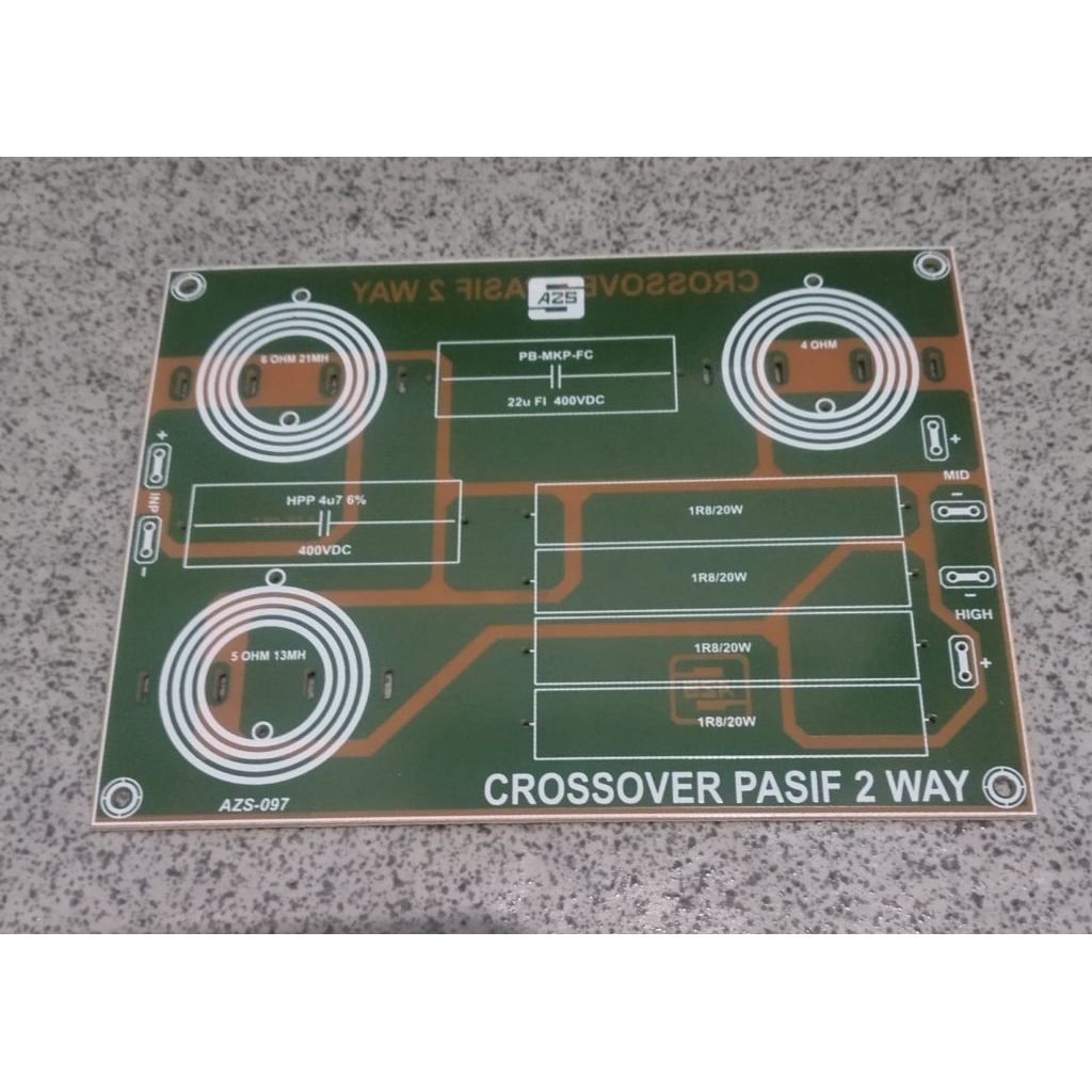 PCB Crossover Pasif 2 Way