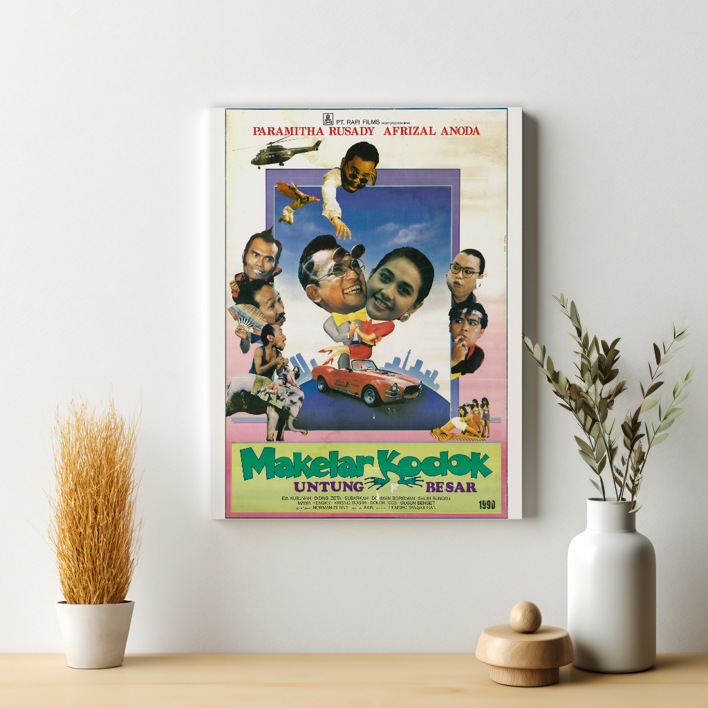 Poster Film Jadul Makelar Kodok 1990 Dekorasi Retro Hiasan Dinding