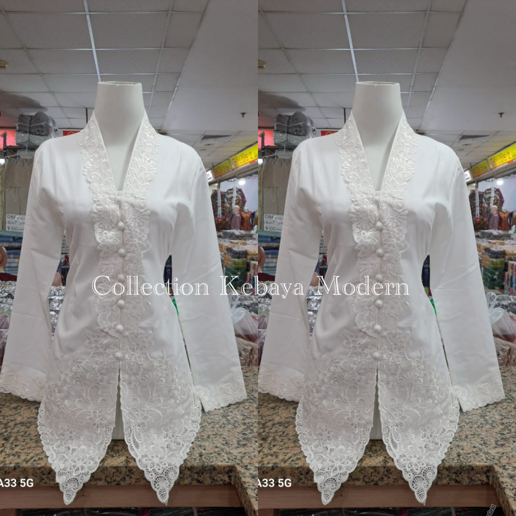 atasan kebaya encim bordir senada / encim katun bordir premium / kebaya encim wanita modern
