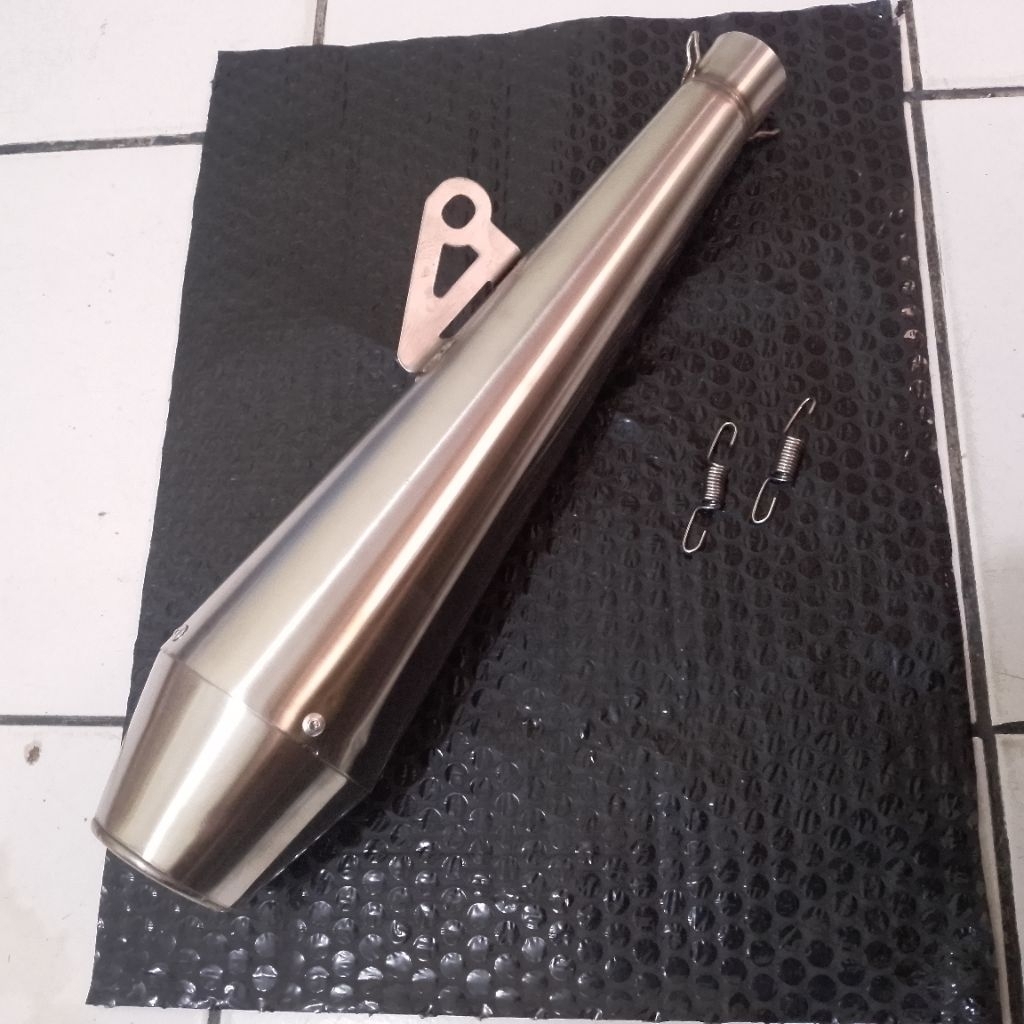 Silencer knalpot motor custom inlet 38 stainless steel