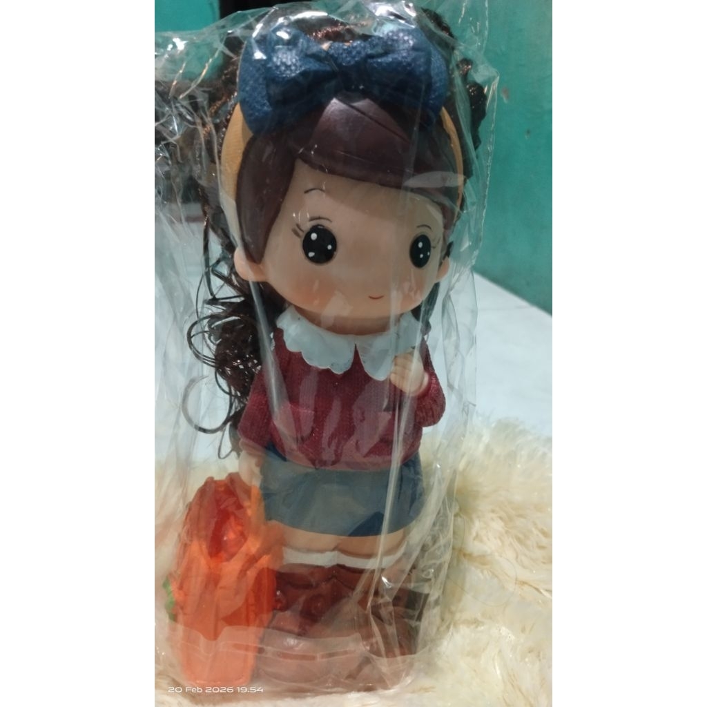 Celengan boneka tas oren