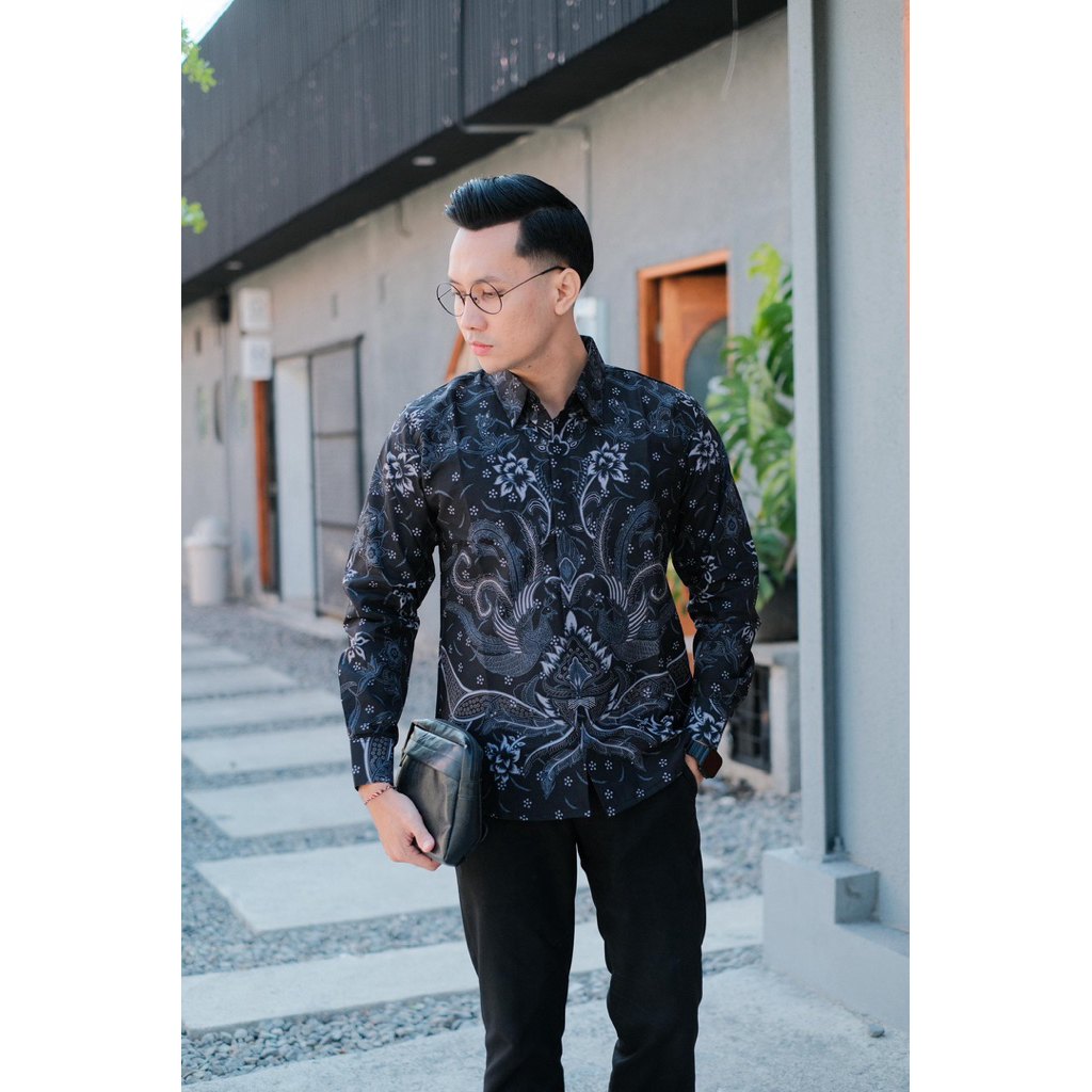 KEMEJA BATIK SOLO LAPIS FURING MOTIF GARUDA WENING IRENG
