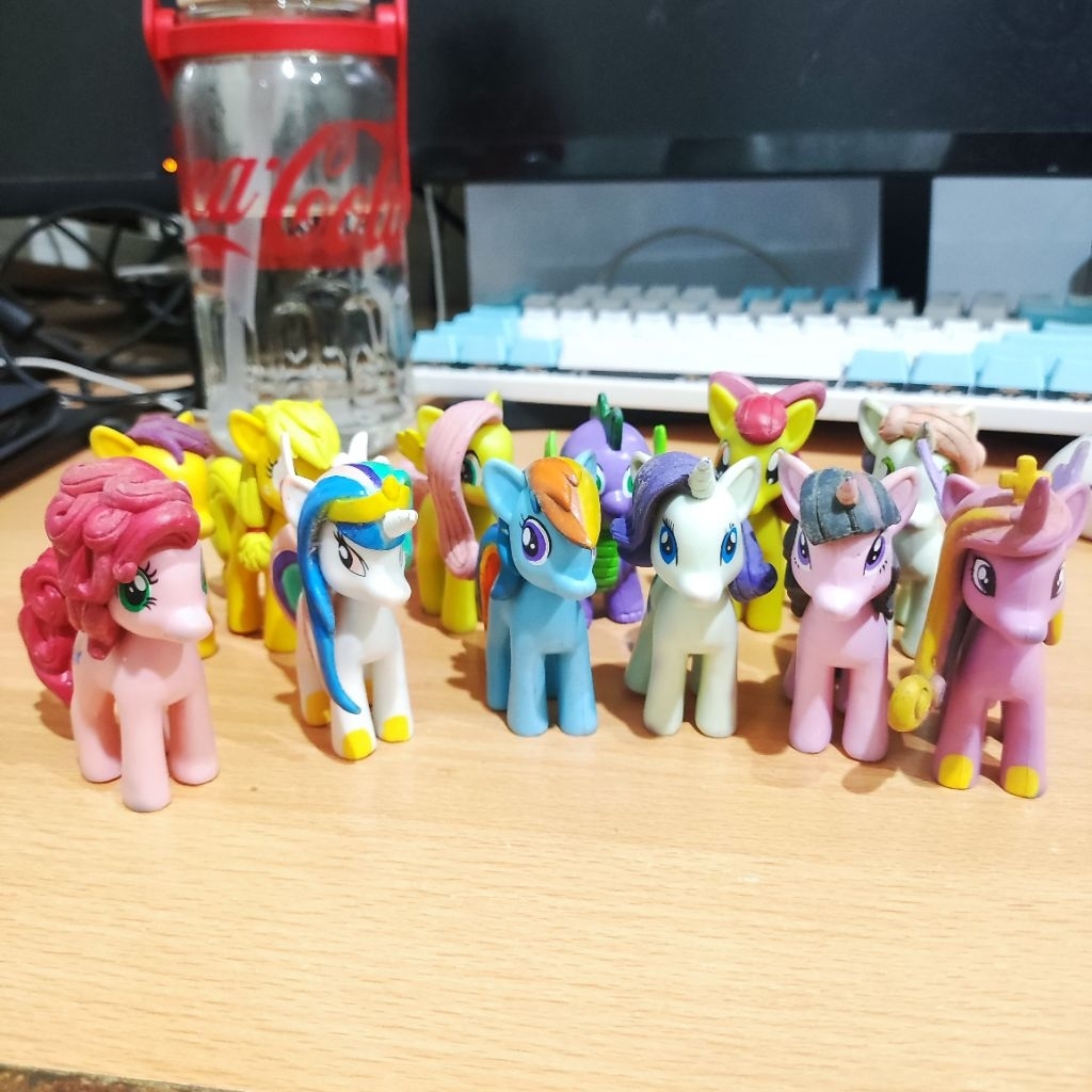 preloved mainan anak mlp my little pony unicorn kida girl boy rainbow dash pinkie pie applejack