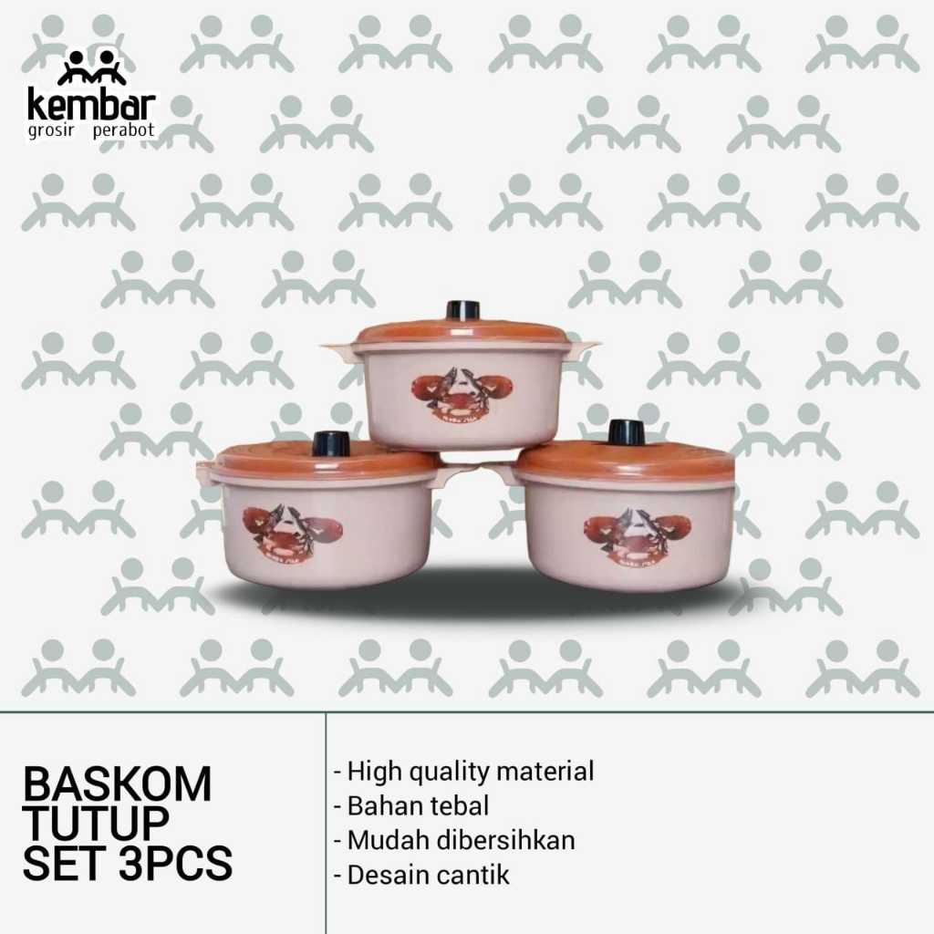( BISA COD ) PROMO BASKOM TUTUP SET 3 PCS / PANCI BASKOM TUTUP SET 3 PCS PLASTIK - TERLARIS