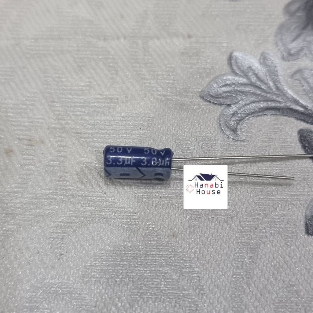 Elco 3.3uf 50v Elko 3.3 uf 50 volt Kapasitor