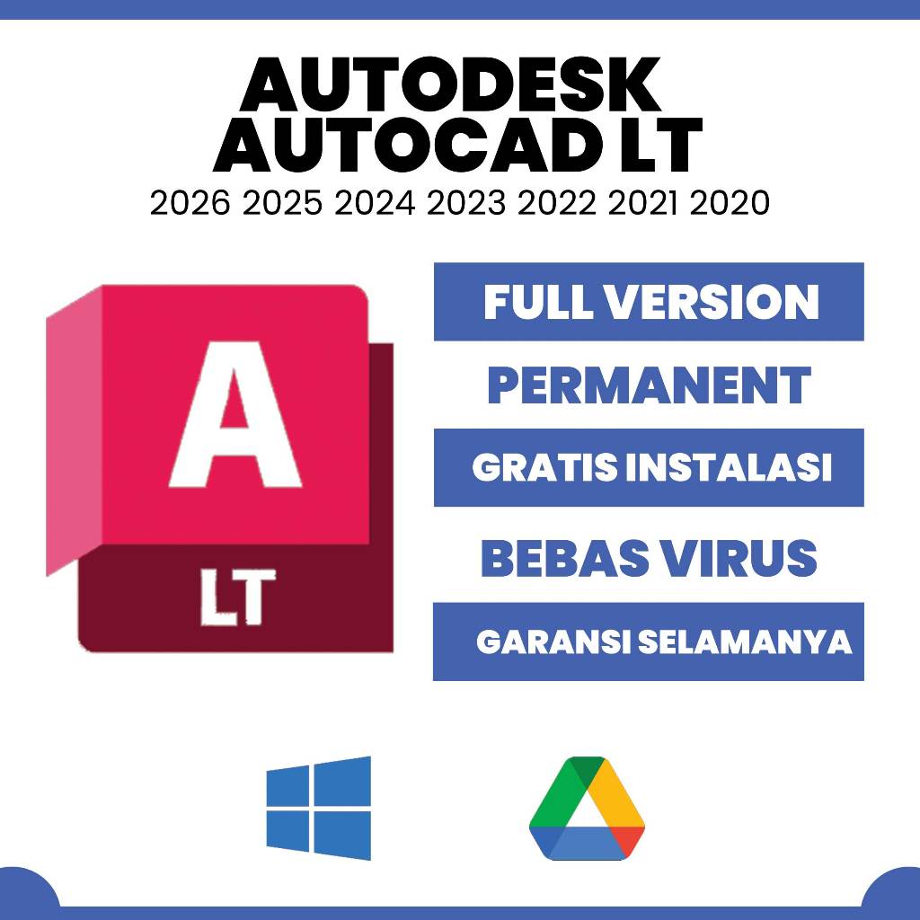 Autodesk AutoCAD LT 2026 2025 2024 2023 2022 2021 2020 2019 Full Version Liftime