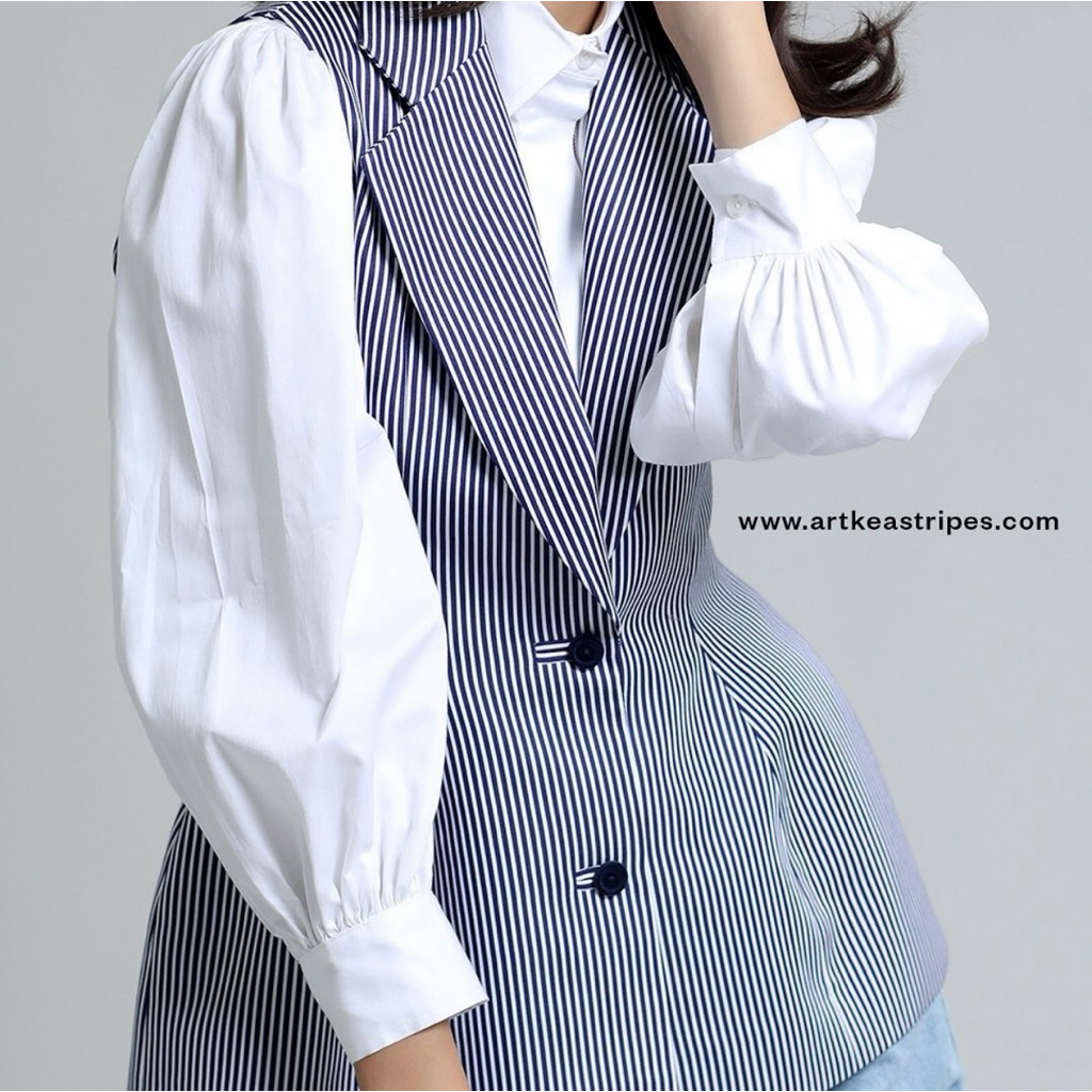 ARTKEA STRIPES - Blazer Vest Size M