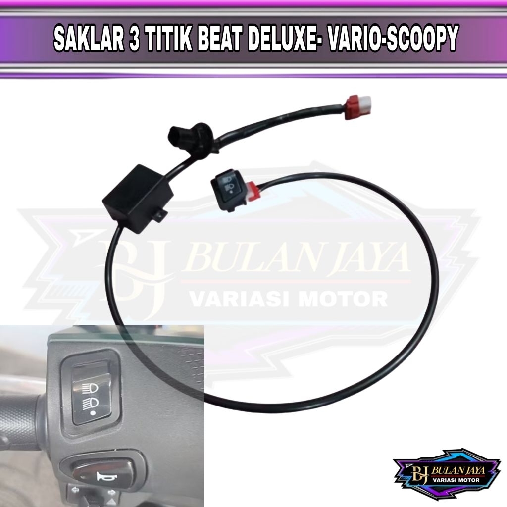 SAKLAR 3 TITIK PNP BEAT DELUXE - VARIO LED OLD - NEW SCOOPY - STAYLO - FILANO - GENIO