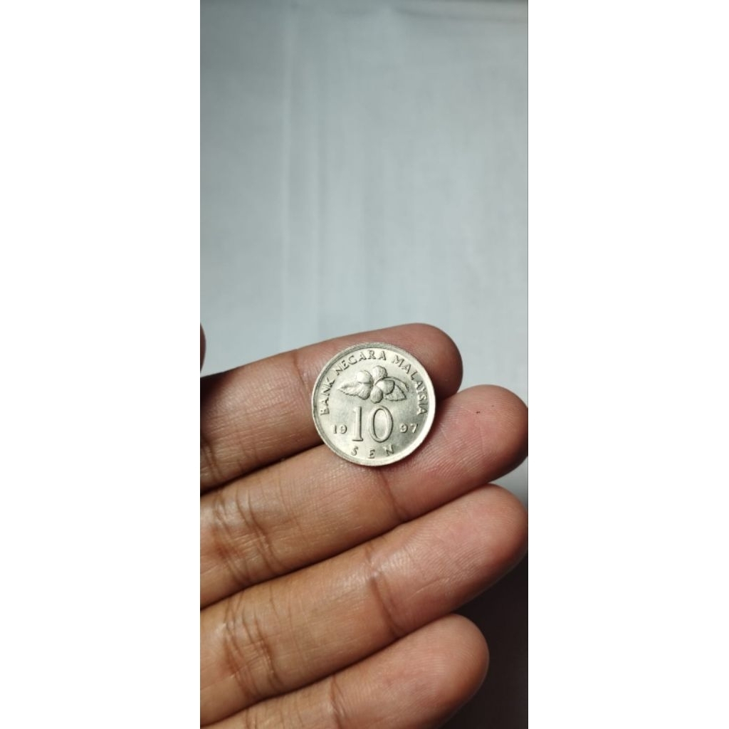 KOIN 10 SEN MALAYSIA BUNGA