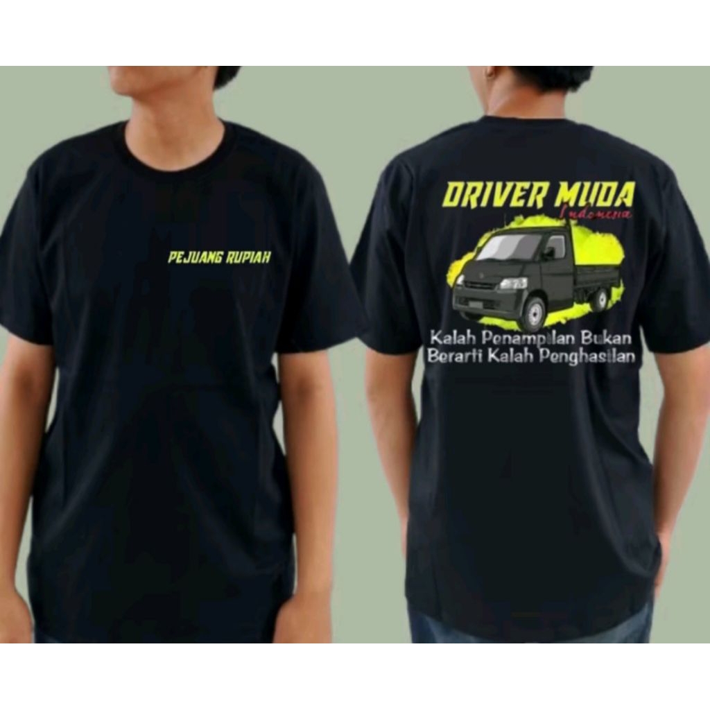 KAOS PEJUANG RUPIAH DRIVER MUDA PICK UP MOTIF KUNING