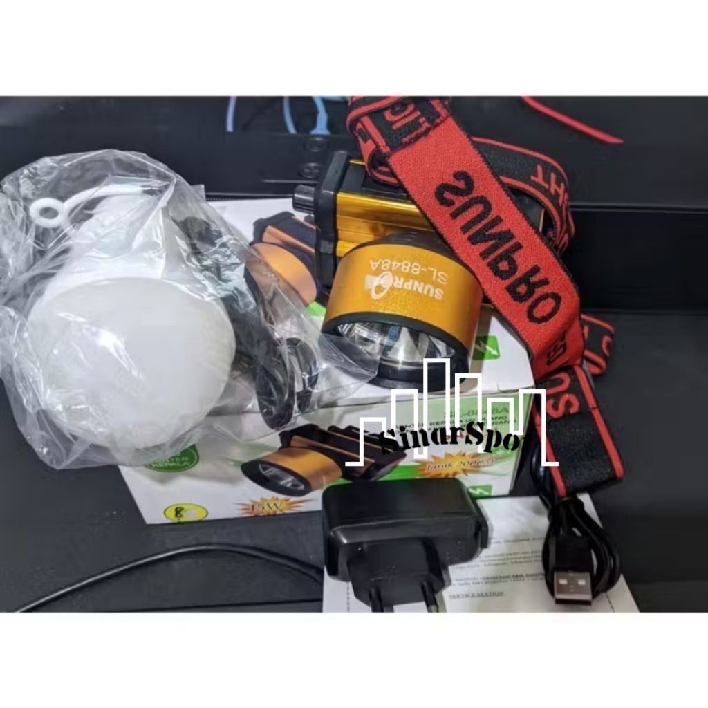 sunpro senter kepala korek api SL-8848A 15 watt