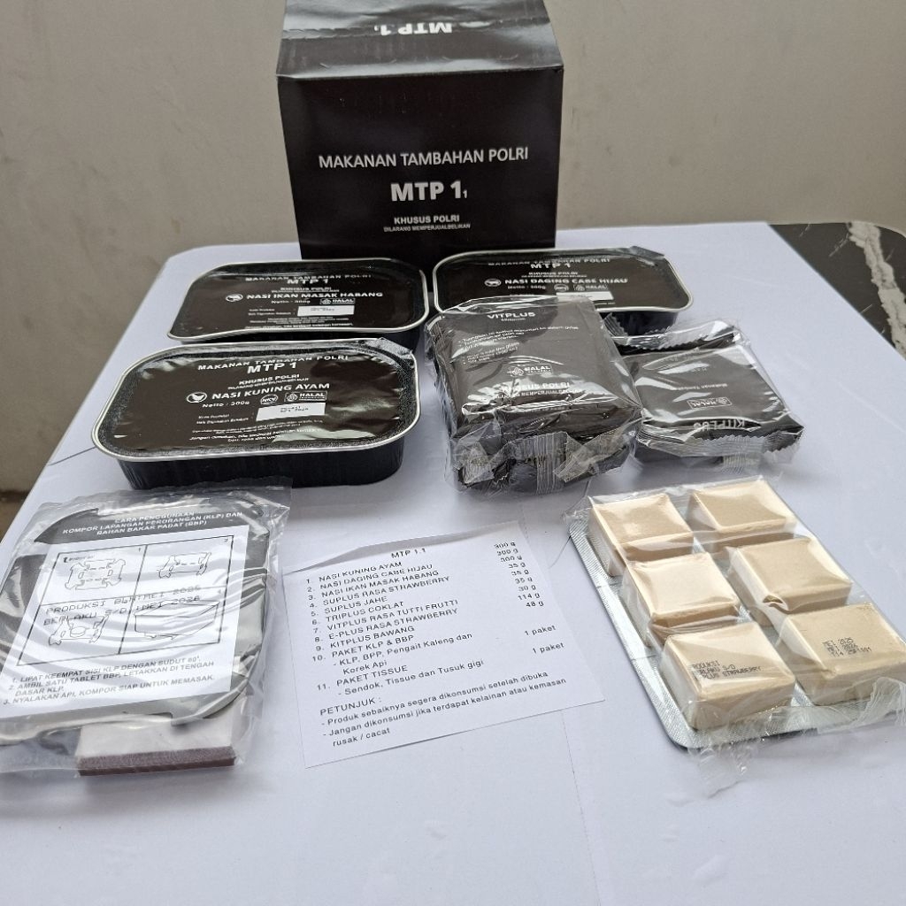 Ransum MTP Polri Makanan Tambahan asli Jatah