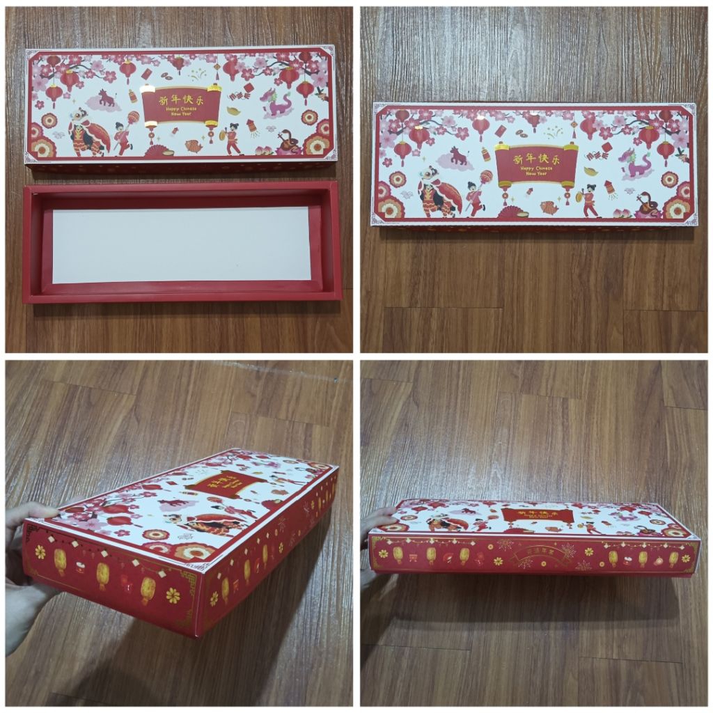 Kotak Kemasan Hampers Box imlek Sincia kardus bekas kue semprong isi3
