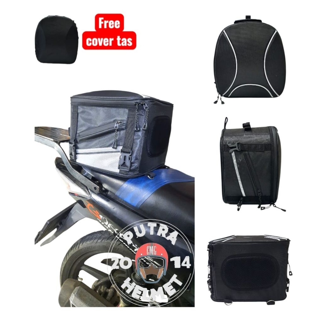 Tas Box Motor Belakang | Tas Bagasi Belakang Motor | Tailbag Hexa
