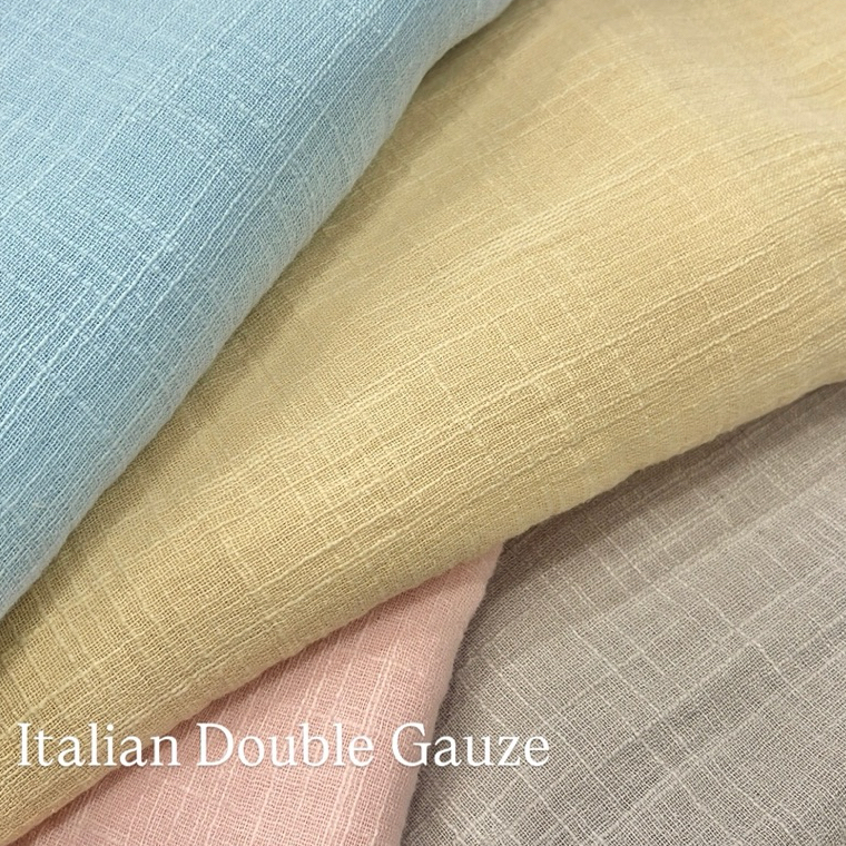 Kain Katun Gauze Muslin Kain Cotton Italian Muslin Double Gauze Soft Quality