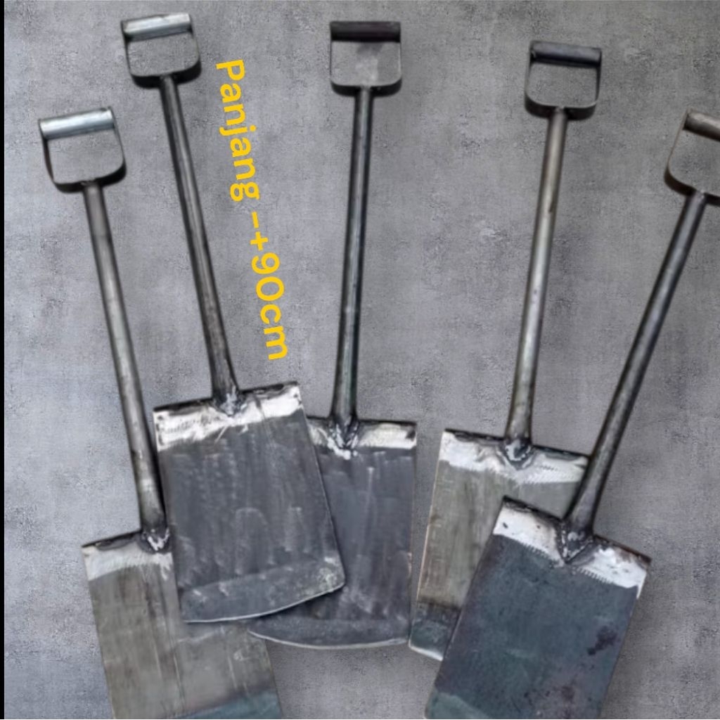 Lempak Dodos Tanah Injak Bahan Baja Linggis Gali Tanah Lempak Gagang Besi