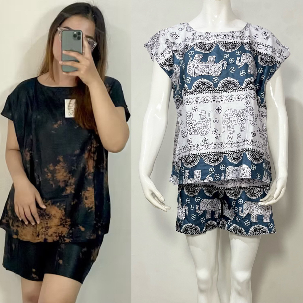 Setelan Pendek Baju Tidur BabyDoll Dewasa Rayon Bali Adem