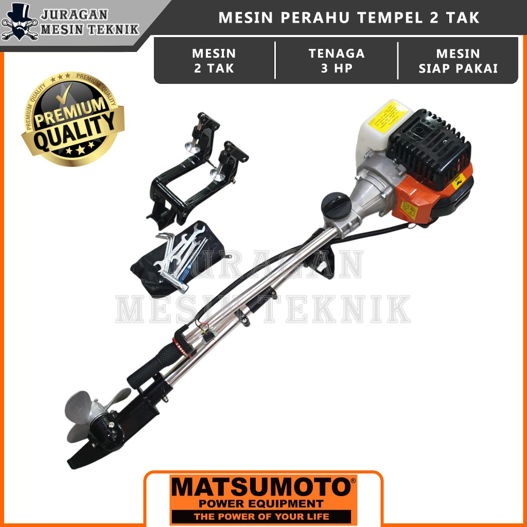 Mesin Perahu Tempel Mini Matsumoto MOB 830G 3 HP