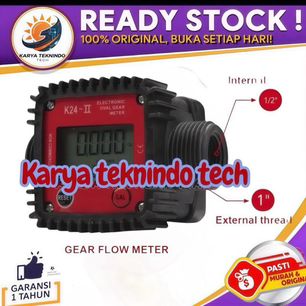 Flow meter minyak digital Flow meter solar digital derat 1 inch