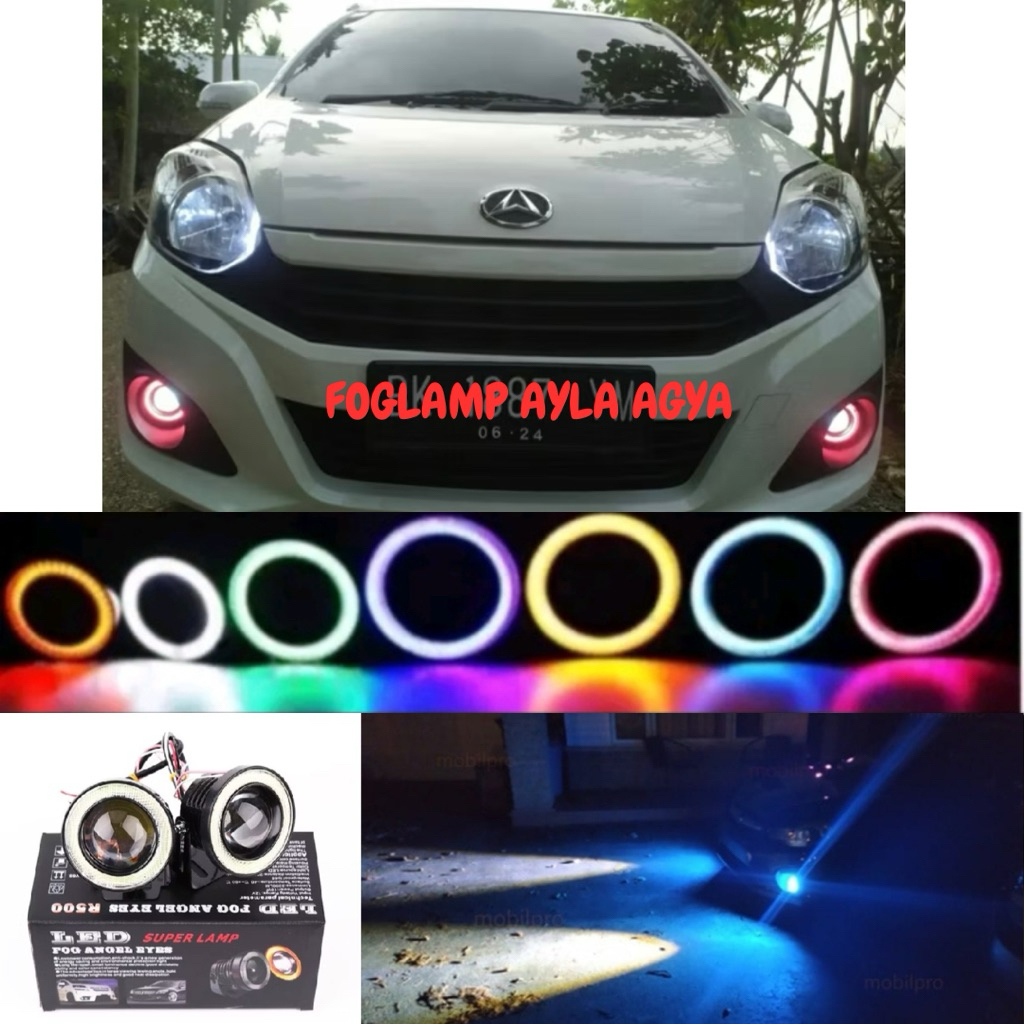 Foglamp Agya Ayla Lampu Bemper Mobil 89mm Universal