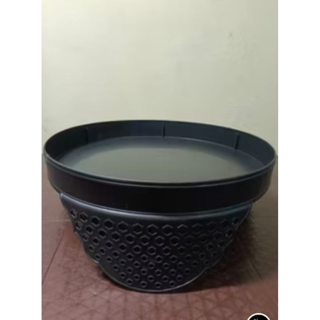 TEBOK SANGKAR BURUNG LOVEBIRD DIAMETER 33CM warna hitam bonus klem stenlis anti karat