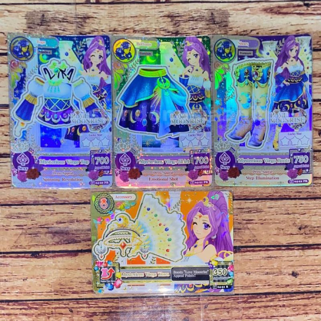 Aikatsu Mizuki Kanzaki Constellation Premium 08 Love Moonrise Mysterious Virgo Set with Acc